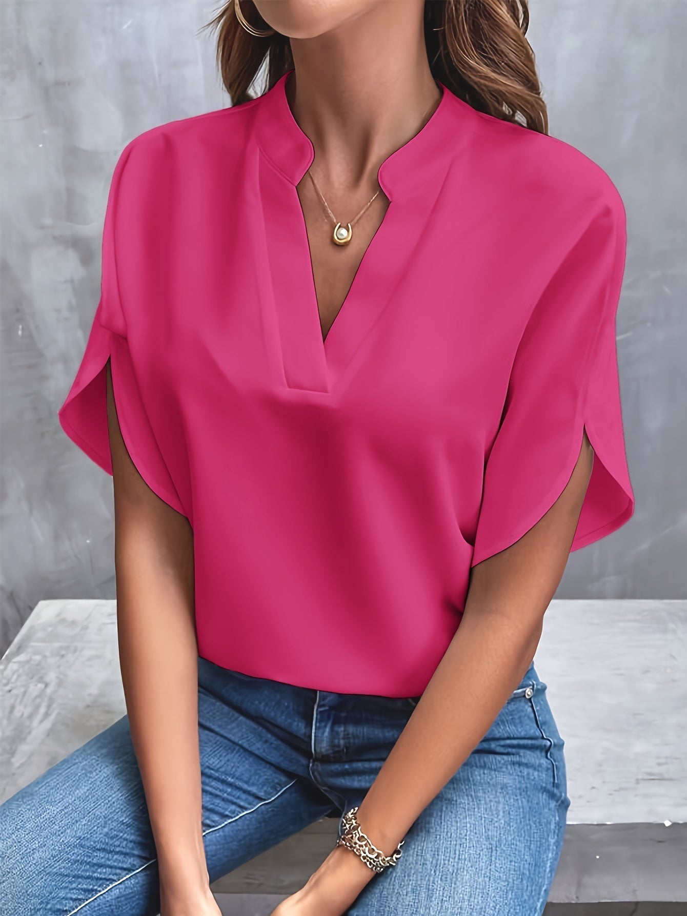 CARLA - LICHTE ELEGANTE BLOUSE