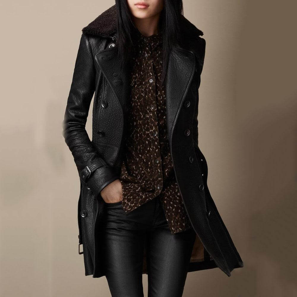 EVA | LUXURY LEATHER COAT