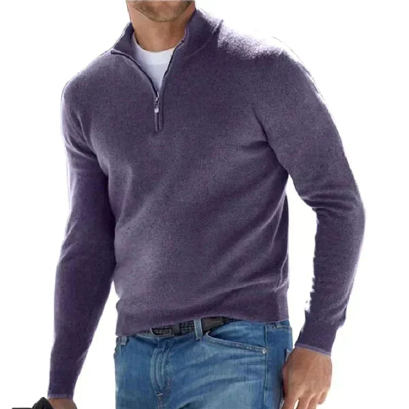 OWEN | KNITTED ZIP SWEATER