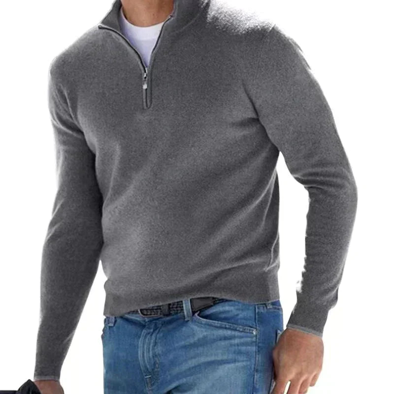 OWEN | KNITTED ZIP SWEATER