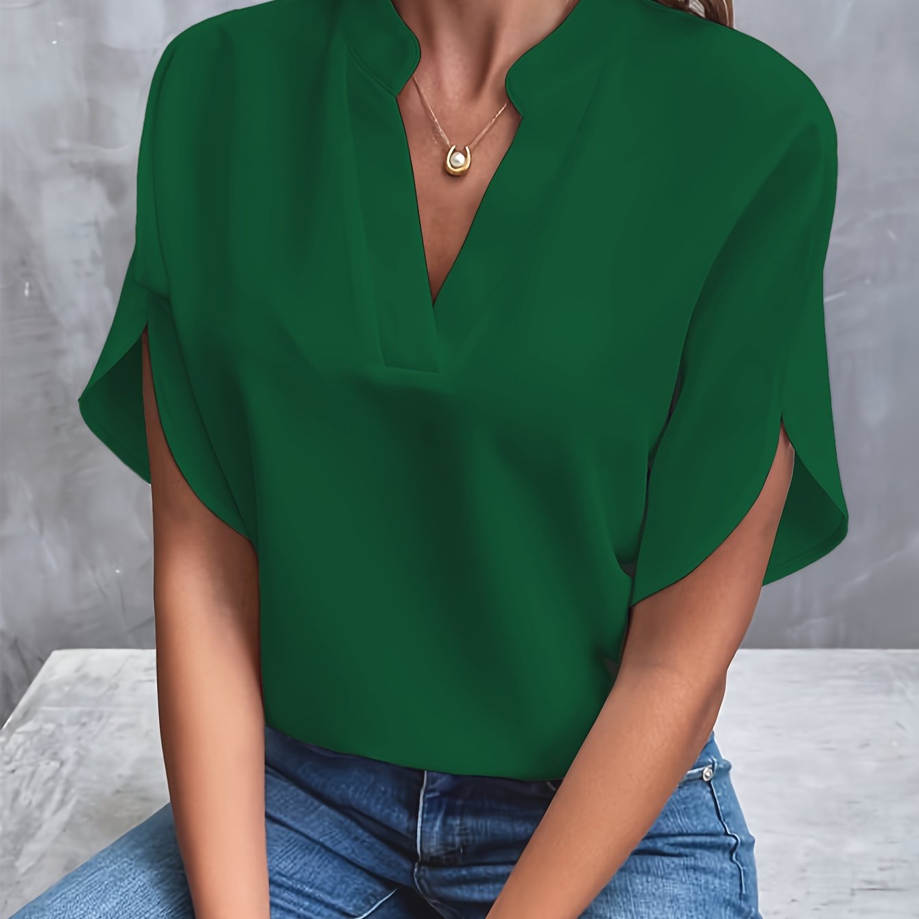 CARLA - LICHTE ELEGANTE BLOUSE